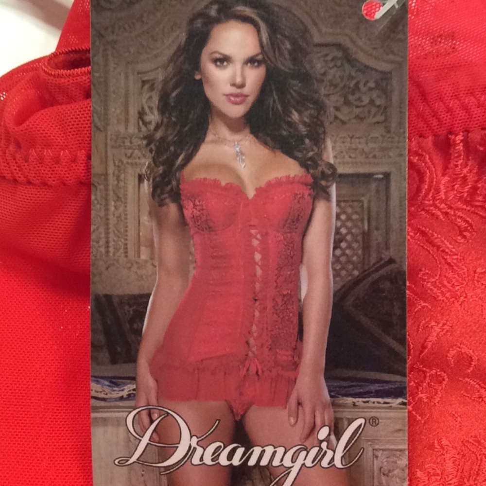 Dreamgirl Brand New Red Lingerie with thong
